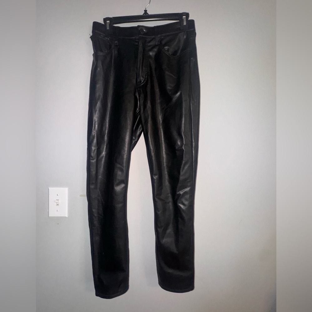 Abercrombie and Fitch skinny high rise leather pants